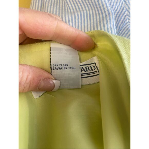 Jessica Howard 2-Piece Linen Blend Dress/Jacket Lt. Green Sz. 12 Vtg - Picture 11 of 11